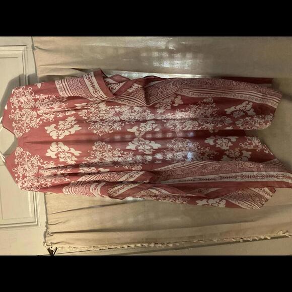 Woven Heart One Size Mauve Kimono - Picture 7 of 8